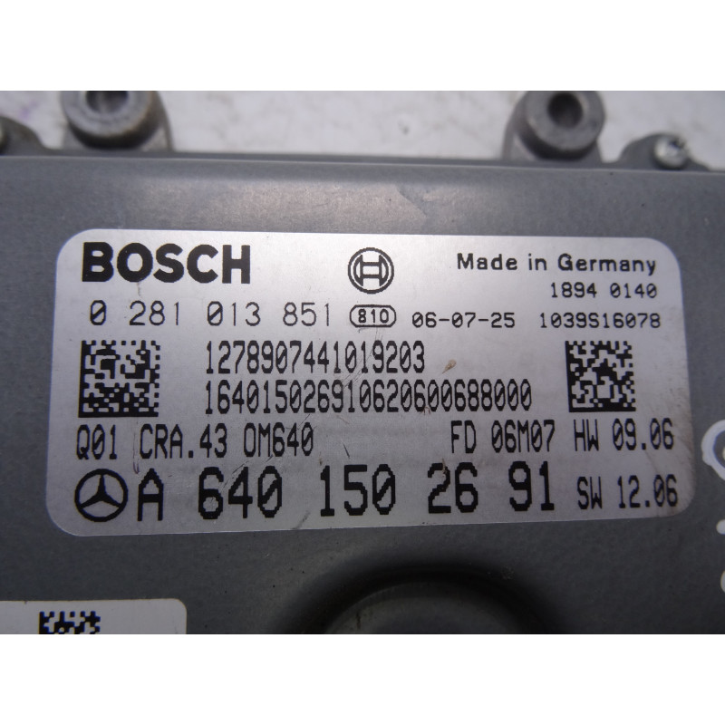 A6401502691 CENTRALITA MOTOR UCE MERCEDES-BENZ CLASE B (BM 245)