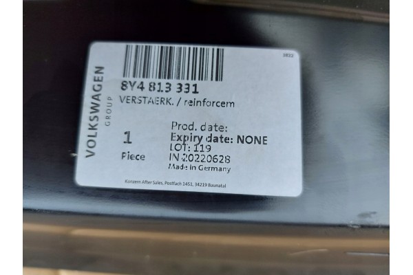 Rear belt AUDI A3 SPORTBACK 19 22 8Y4813331 Catalog number of the part 8Y4813331
