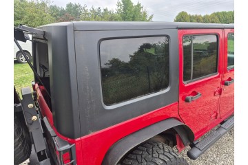 JEEP WRANGLER JK 5D 2007 17 HARDTOP 2x PANEL FLAP GLASS REAR ROOF COMPLETE