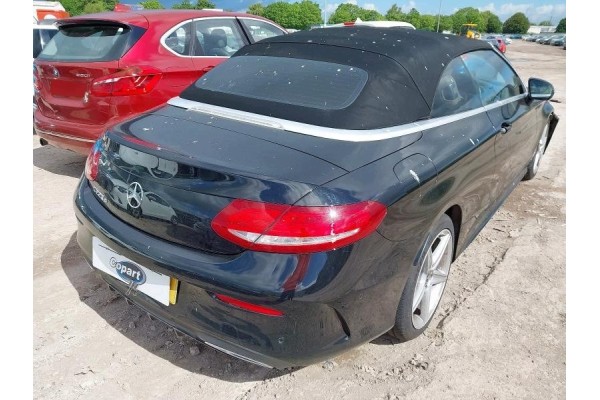 MERCEDES W205 C205 CONVERTIBLE ROOF COMPLETE PERFECT BLACK PROVEN HINGE Part manufacturer Mercedes Benz OE
