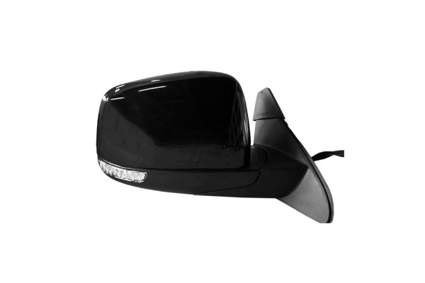 DODGE DURANGO 2011 2022 MIRROR BLACK WITH DIRECTION AND BLIND SPOT LEFT Installation side left