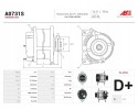 A0731S New 70A 12V Alternator for Ford Macerick Nissan Terrano 1 7 TD TDi Car type cargo vans passenger cars