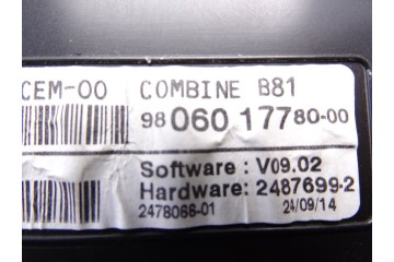 9806017780 CUADRO INSTRUMENTOS CITROEN DS5