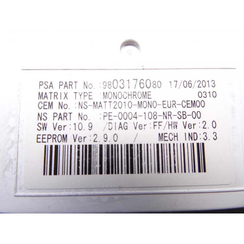 9806017780 CUADRO INSTRUMENTOS CITROEN DS5