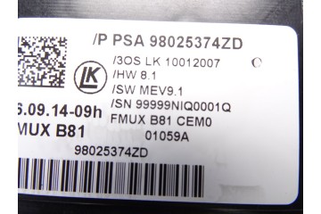 98025374ZD MANDO CLIMATIZADOR CITROEN DS5 Design 2014 98025374ZD 212818 CITROEN - 1