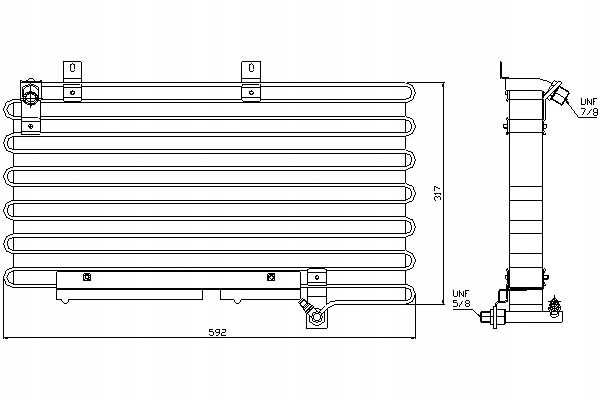 Nissens 94000 Condensador, aire acondicionado