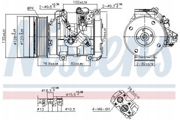 G0QQ2V_C Air conditioning compressor fits to TOYOTA Catalog number of the original TOYOTA 883200C130 TOYOTA 883200C160 TOYOTA 88