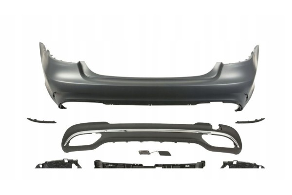 Rear bumper Mercedes E class W212 02 13 05 16 sedan Amg for painting