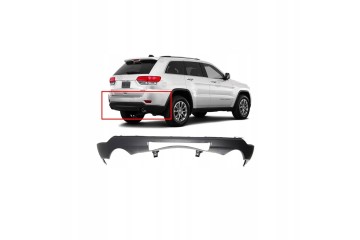 JEEP GRAND CHEROKEE 5 7 WK2 2011 2021 BUMPER REAR SPOILER DOWN 2 PIPES