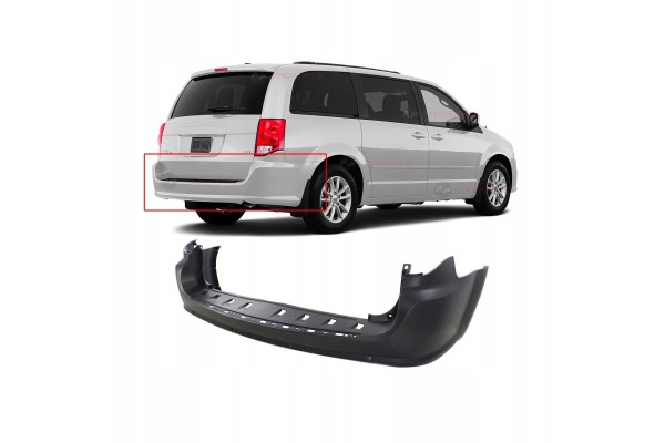 DODGE GRAND CARAVAN 2011 2020 11 BUMPER REAR WITH PDC NEW