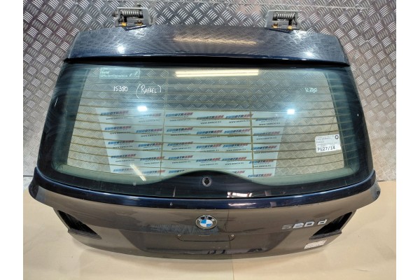 TAILGATE REAR WINDOW BMW 5 E61 LCI CARBON SCHWARZ 416 COMPLETE GLASS