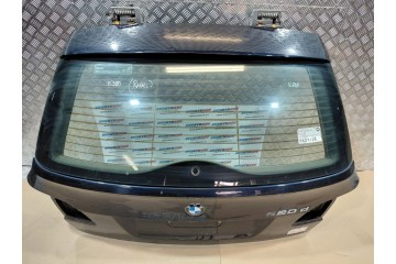TAILGATE REAR WINDOW BMW 5 E61 LCI CARBON SCHWARZ 416 COMPLETE GLASS