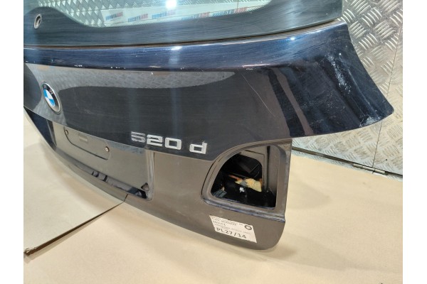TAILGATE REAR WINDOW BMW 5 E61 LCI CARBON SCHWARZ 416 COMPLETE GLASS Varnish code 416