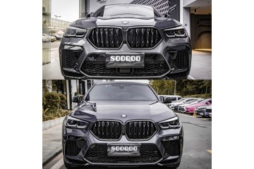 Carbon Grill Dummy Kidney BMW X6 G06 F96 Double Slat 20202023 Pre LCI Part manufacturer no brand