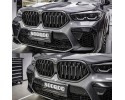 Carbon Grill Dummy Kidney BMW X6 G06 F96 Double Slat 20202023 Pre LCI Car type passenger cars