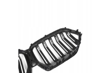 Carbon Grill Dummy Kidney BMW X6 G06 F96 Double Slat 20202023 Pre LCI Installation side front