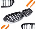 DUMMY GRILL KIDNEY BMW 3 F30 F31 12 19 BLACK GLOSS 2 RIBS SET Packaging status original