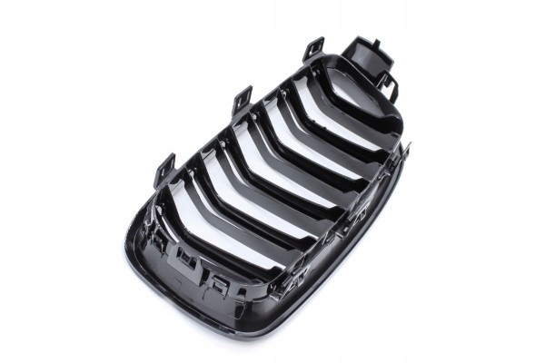 DUMMY GRILL KIDNEY BMW 3 F30 F31 12 19 BLACK GLOSS 2 RIBS SET Catalog number of the part KRG BMW 200