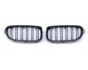 DUMMY GRILL KIDNEY BMW 3 F30 F31 12 19 BLACK GLOSS 2 RIBS SET Car type passenger cars