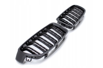 DUMMY GRILL KIDNEY BMW 3 F30 F31 12 19 BLACK GLOSS 2 RIBS SET Customs tariff code 87082990