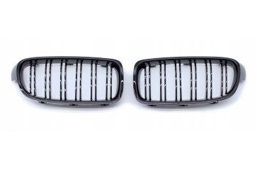 Rejilla Delantera Dummy BMW F30 F31 2012-2019 Negra Brillante Doble Ba