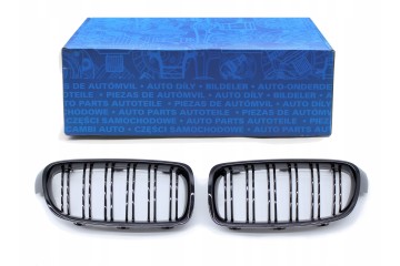 Rejilla Delantera Dummy BMW F30 F31 2012-2019 Negra Brillante Doble Ba