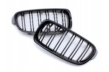 Rejilla Delantera Dummy BMW F30 F31 2012-2019 Negra Brillante Doble Ba
