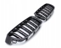 Rejilla Delantera Dummy BMW F30 F31 2012-2019 Negra Brillante Doble Ba