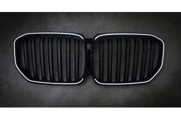 LED DUMMY GRILL KIDNEY BMW X5 G05 2019 BLACK GLOSS 2 RIBS ICONIC GLOW Part manufacturer TOPGER