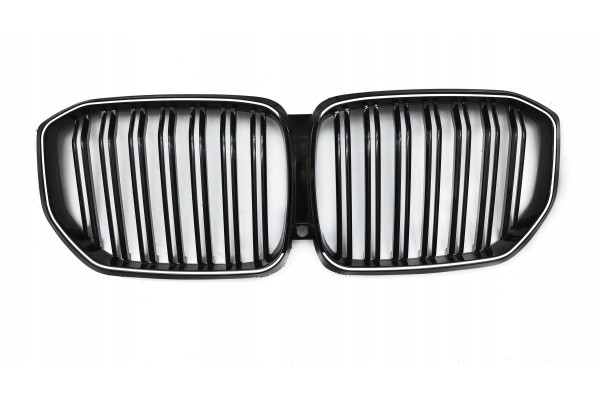 LED DUMMY GRILL KIDNEY BMW X5 G05 2019 BLACK GLOSS 2 RIBS ICONIC GLOW Catalog number of the part KRG BM 406