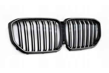 LED DUMMY GRILL KIDNEY BMW X5 G05 2019 BLACK GLOSS 2 RIBS ICONIC GLOW Quality of parts according to GVO P replacement with origi