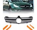 DUMMY GRILL MERCEDES CLS W219 C219 SILVER AMG STYLE 2005 2007
