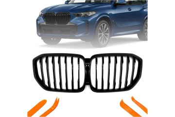DUMMY GRILL KIDNEY BMW X5 G05 2019 BLACK GLOSS 1 RIB