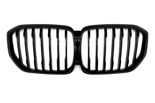 DUMMY GRILL KIDNEY BMW X5 G05 2019 BLACK GLOSS 1 RIB Packaging status original