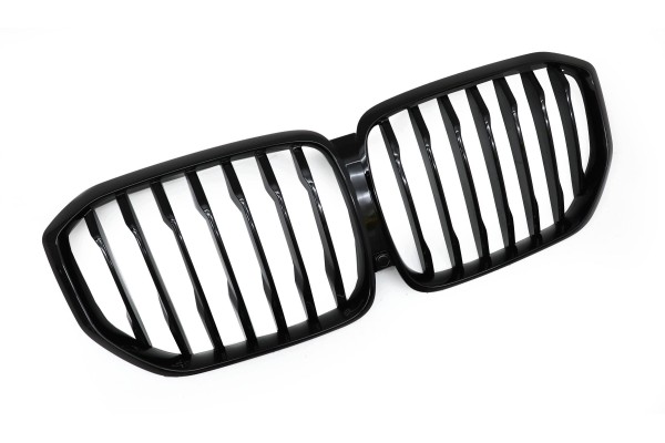 DUMMY GRILL KIDNEY BMW X5 G05 2019 BLACK GLOSS 1 RIB Part manufacturer TOPGER