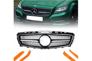 DUMMY GRILL MERCEDES CLS W218 C218 X218 SILVER DIAMOND 2011 2014