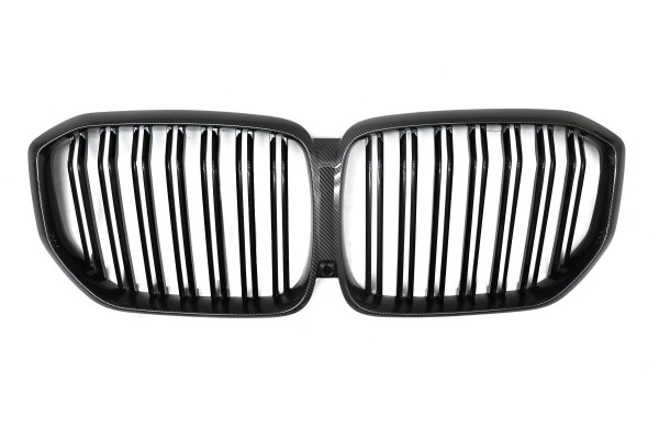 DUMMY GRILL KIDNEY BMW X5 G05 2019 CARBON 2 RIBS Packaging status original