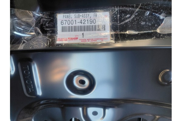 DOOR RIGHT FRONT TOYOTA BZ4X NEW ORYG 67001 42190 Quality of parts according to GVO O original with manufacturer s logo OE