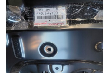 DOOR RIGHT FRONT TOYOTA BZ4X NEW ORYG 67001 42190 Quality of parts according to GVO O original with manufacturer s logo OE