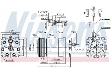 D99811_C Air conditioning compressor fits to DAF CF Car type trucks