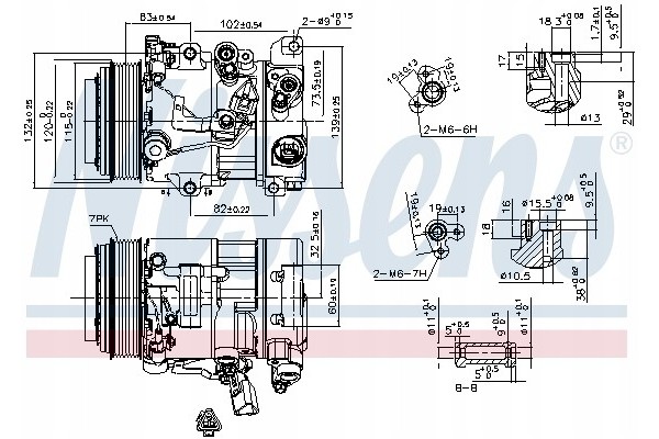 G0QQ2I_C Air conditioning compressor fits to TOYOTA Product weight with unit packaging 11 kg