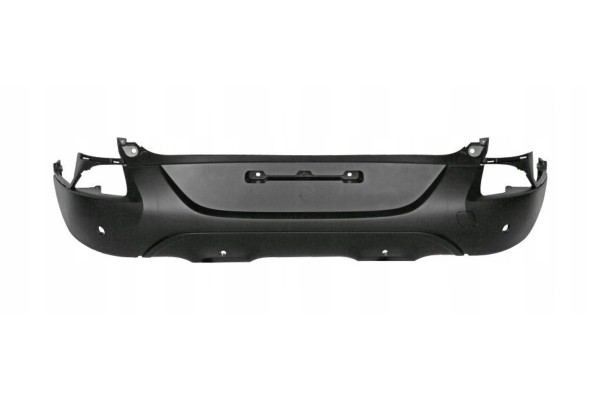 Rear bumper Renault Kadjar 06 15 10 18 with holes for parking machine black Part manufacturer Blic