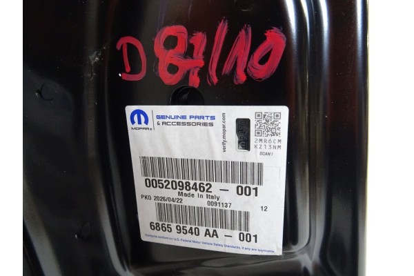 PUERTA DELANTERA DERECHA FIAT PANDA III NUEVA ORIGINAL OE 52098462 201