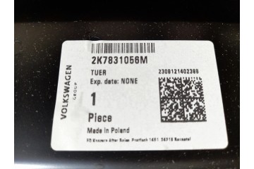 Puerta Delantera Derecha para VW Caddy 5 (V) 2K7 - Original, Nueva