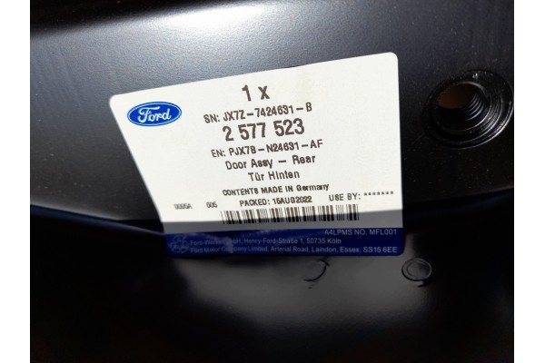DOOR LEFT REAR FORD FOCUS IV MK4 STATION WAGON ORG NEW Catalog number of the original 2577523