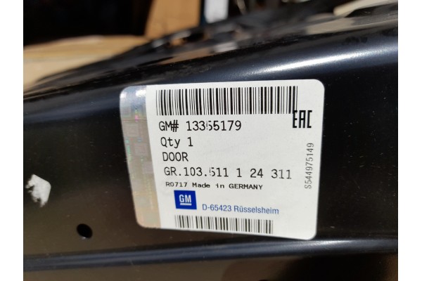 Puerta Delantera Derecha para Opel Zafira C - OEM Original, Buen Estad