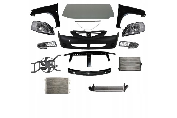 LOGAN 04 09 FRONT MASK BUMPER BELT FENDER LAMP