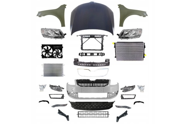 Octavia 13 17 Front bonnet fender headlight belt