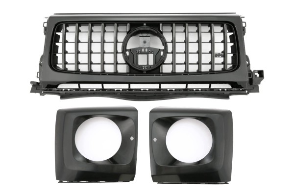 Mercedes Benz G Class W465 grill Panamericana GT BLACK GLOSS