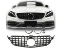 Mercedes Benz C Class W205 grill Panamericana GT BLACK GLOSS